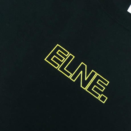 Eleven Nine / 長袖Tシャツ/ yellow Rogo outline /ブラック