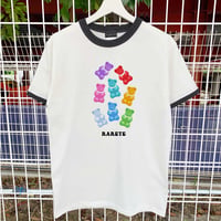RARETE (ラルテ) テディベア 首取れた Gummy リンガー Tシャツ