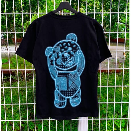 RARETE (ラルテ) 首取れた バンダナ ネオン管 Tシャツ