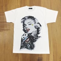 RARETE (ラルテ) マリリンモンロー クッキーモンスター Tシャツ ホワイト 星柄 star