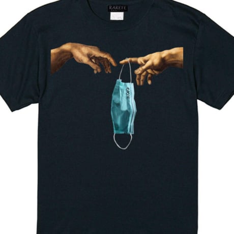 RARETE (ラルテ) michelangel mask Tシャツ ブラック