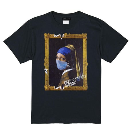 RARETE (ラルテ) フェルメール マスク Tシャツ ブラック