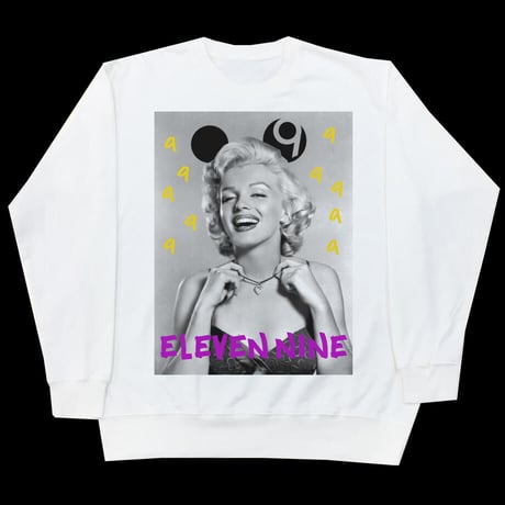 Eleven Nine / トレーナー/ Marilyn Monroe 9 /ホワイト