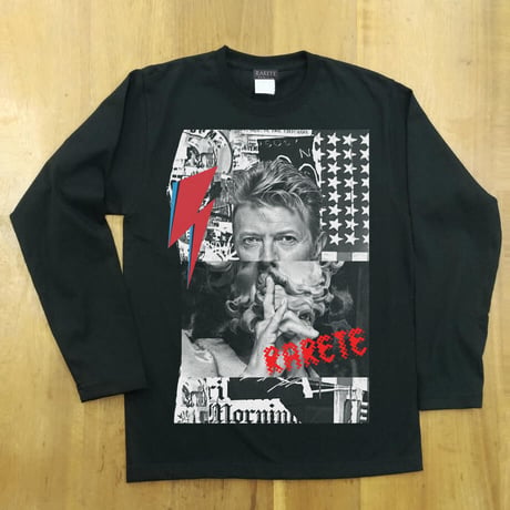RARETE (ラルテ) デビットボーイ コラージュ ブラック 長袖Tシャツ