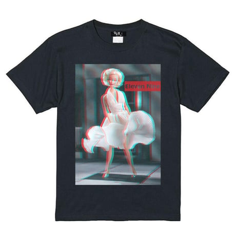 Eleven Nine / Tシャツ/ doll/ マリリンモンロー 3D/ブラック