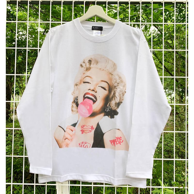 RARETE (ラルテ) マリリンモンロー キャンディー 長袖Tシャツ ホワイト