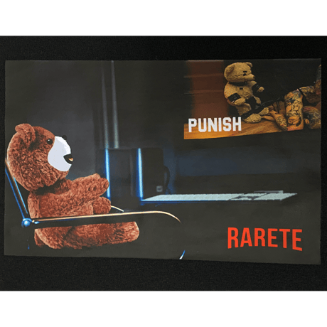RARETE (ラルテ) PUNISH バックプリント Tシャツ ブラック