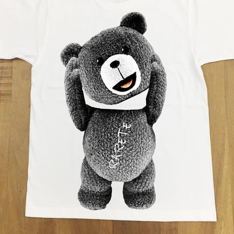 RARETE (ラルテ) テディベア　首とれた！ Tシャツ ホワイト 星柄 star