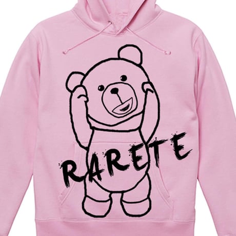RARETE (ラルテ) 首取れた アウトライン パーカーライトピンク