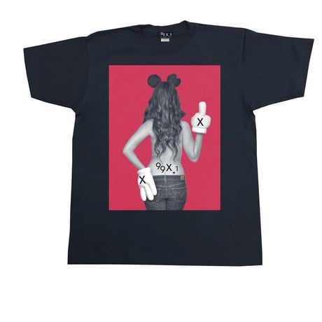Eleven Nine / Tシャツ/ fuck /glove /ブラック