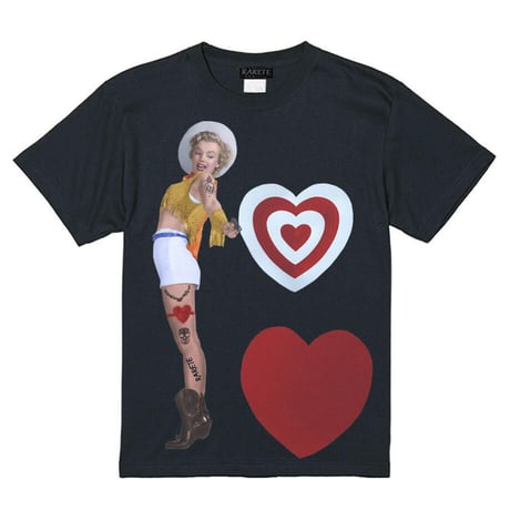 RARETE (ラルテ) マリリンモンロー ハーフ イエロー　Tシャツ ホワイト