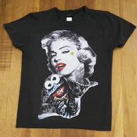 RARETE (ラルテ) マリリン モンロー クッキーモンスター Tシャツ スミクロ 星柄 star
