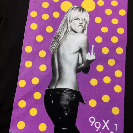 Eleven Nine / Tシャツ/Purple Polka dot ブラック