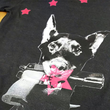RARETE (ラルテ) 入手困難 ドーベルマン スミクロ Tシャツ 星柄
