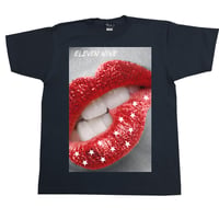 Eleven Nine / Tシャツ/ lips Star / ブラック