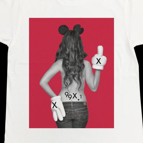 Eleven Nine / Tシャツ/ fuck /glove /ホワイト