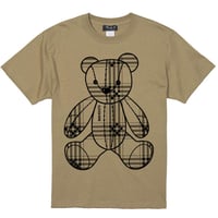 Eleven Nine / Tシャツ/ Teddy bear /Plaid / ベージュ