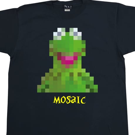 Eleven Nine / Tシャツ/Frog mosaic / ブラック
