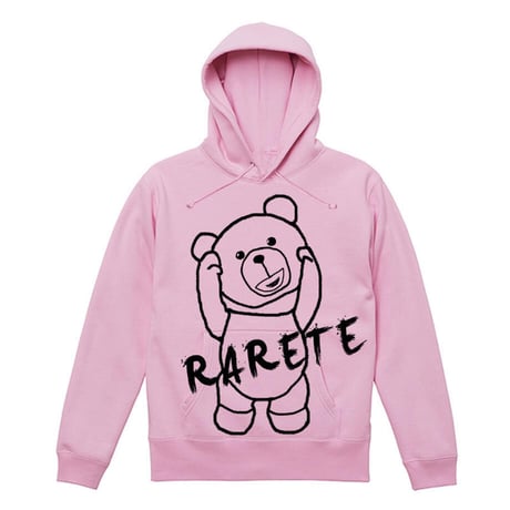 RARETE (ラルテ) 首取れた アウトライン パーカーライトピンク