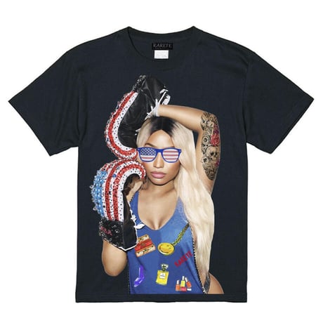 RARETE (ラルテ) アメリカ サングラス グローブ Girl　Tシャツ ブラック