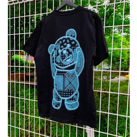 RARETE (ラルテ) 首取れた バンダナ ネオン管 Tシャツ