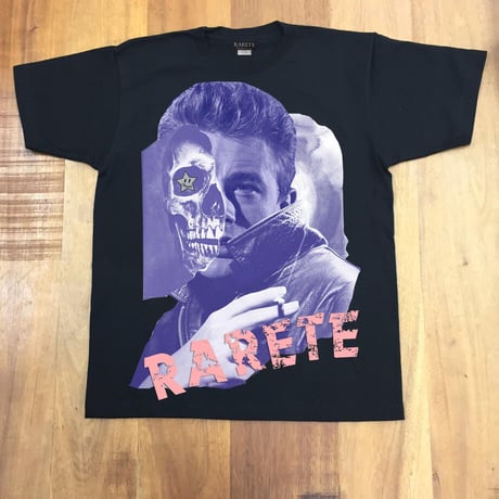 RARETE (ラルテ) ジェームス・ディーン コラージュ Tシャツ ブラック 星柄