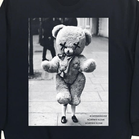 Eleven Nine / トレーナー/ Teddy bear/ブラック