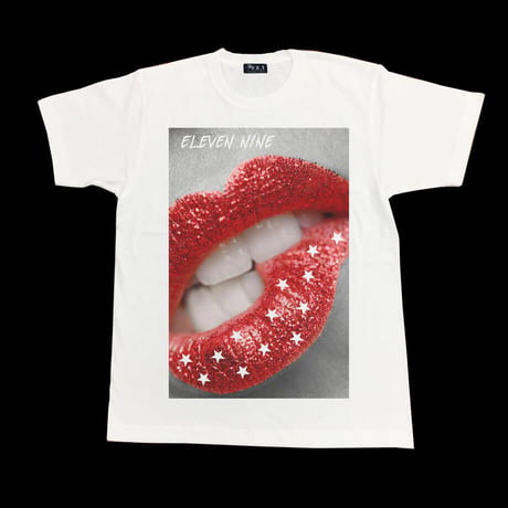 Eleven Nine / Tシャツ/ lips Star / ホワイト