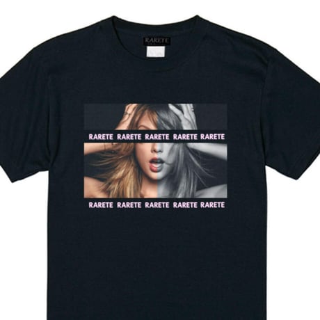 RARETE (ラルテ) Girl Rogo Hold head Tシャツ ブラック