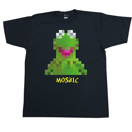 Eleven Nine / Tシャツ/Frog mosaic / ブラック