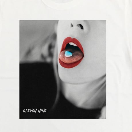 Eleven Nine / Tシャツ/ ongue Blue candy/ホワイト