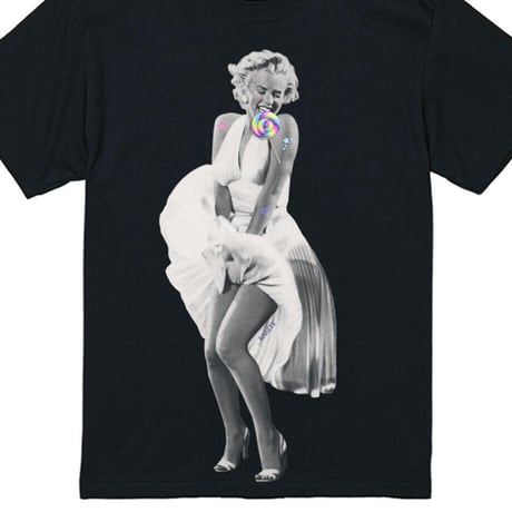 RARETE (ラルテ) マリリンモンロー white ドレス キャンディー Tシャツ ブラック