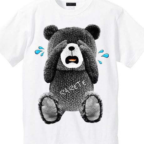 RARETE (ラルテ) 泣いちゃった！ 【グレイ】 Tシャツ ホワイト