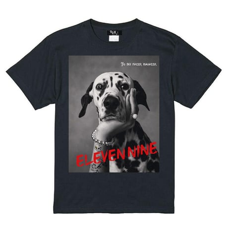 Eleven Nine / Tシャツ/ Dalmatian/ブラック