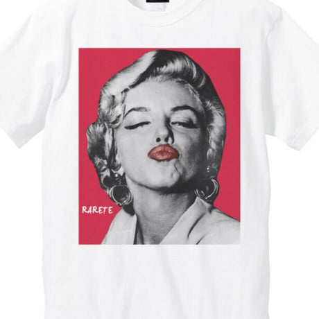 RARETE (ラルテ) マリリンモンロー キス　 ホワイト Tシャツ