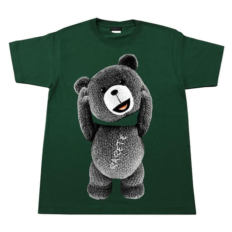 RARETE (ラルテ) テディベア　首とれた！ Tシャツ フォレストグリーン 星柄 star