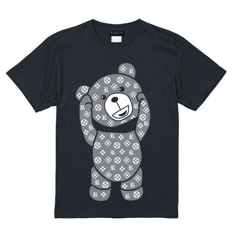 RARETE (ラルテ) 首取れた！ モノ (グレイ) Tシャツ ブラック