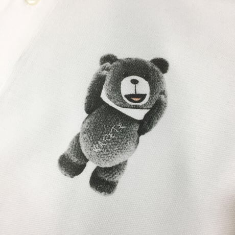 RARETE (ラルテ) テディベア 首とれた！ ポロシャツ ホワイト