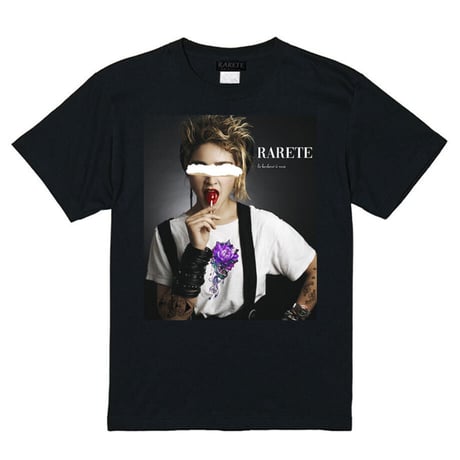 RARETE (ラルテ) md BLACK Flower Tシャツ ブラック