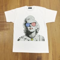 RARETE (ラルテ) 入手困難 マリリンモンロー アメリカ サングラス Tシャツ ホワイト 星柄 star
