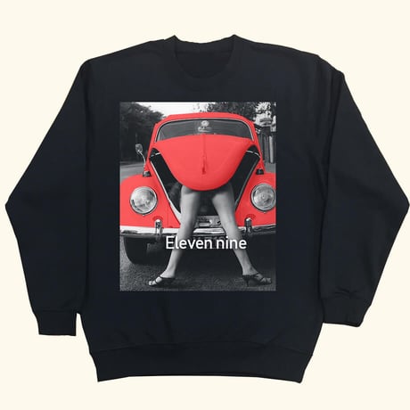 Eleven Nine / トレーナー/ Car red /ブラック