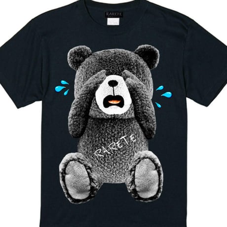 RARETE (ラルテ) 泣いちゃった！ 【グレイ】 Tシャツ ブラック