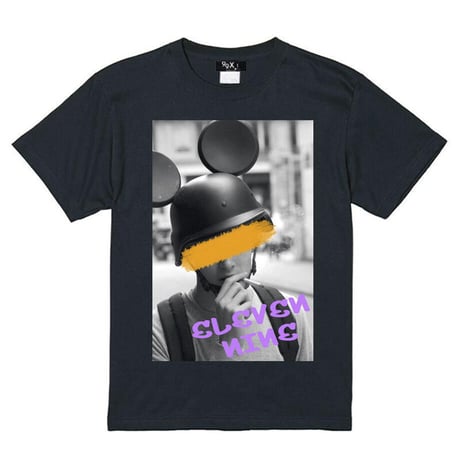 Eleven Nine / Tシャツ/Helmet Man/ブラック