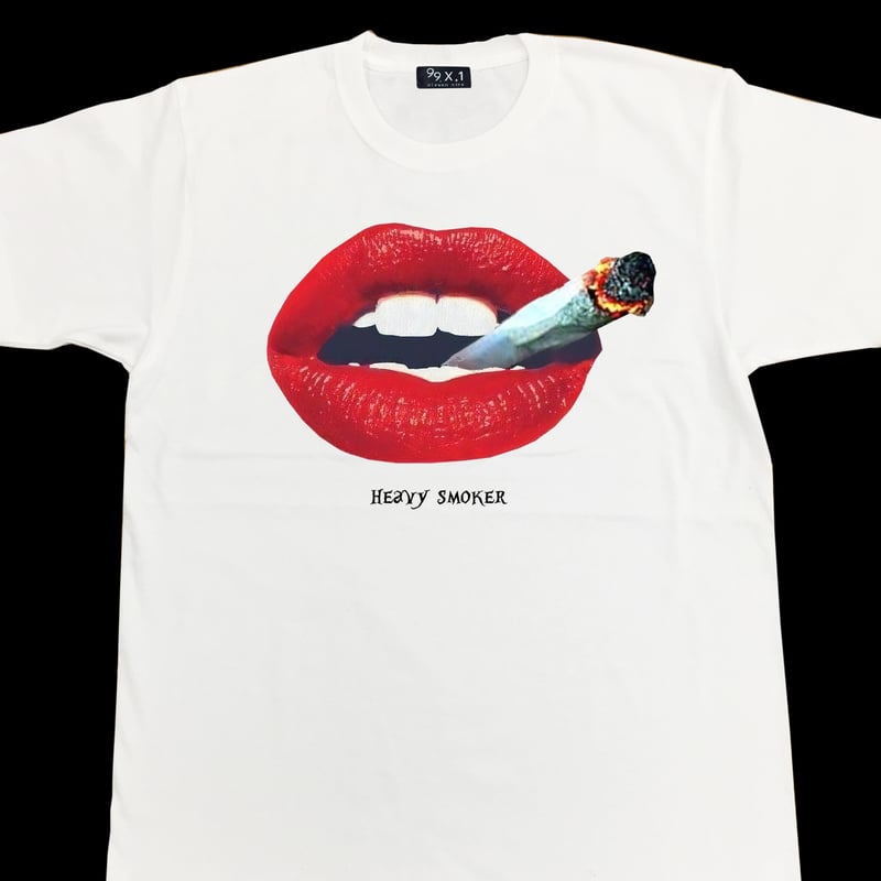 Eleven Nine / Tシャツ/ heavy smoker /ホワイト | Fxxk'n
