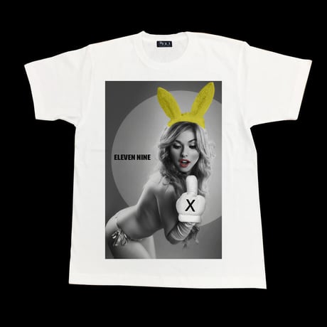 Eleven Nine / Tシャツ/ fuck/ bunny / ホワイト