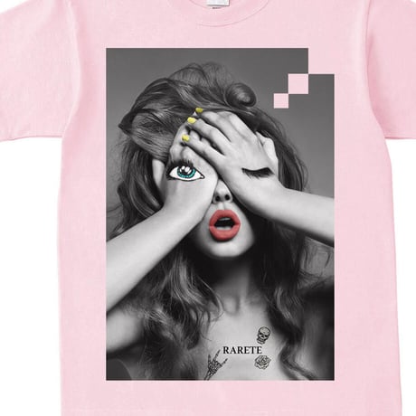 RARETE (ラルテ) GIRL make Tシャツ ライトピンク