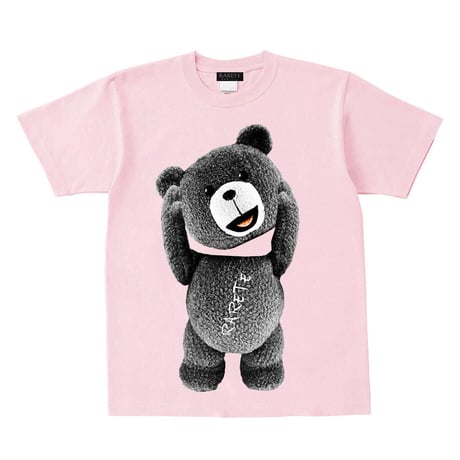 RARETE (ラルテ) テディベア　首とれた！　Tシャツ ライトピンク 星柄 star