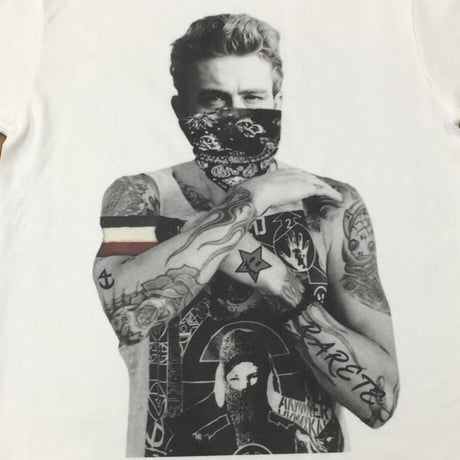 RARETE (ラルテ) ジェームスディーン Tシャツ ホワイト 星柄 star （Bandana）