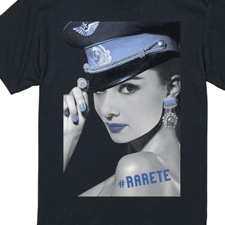 RARETE (ラルテ) Hepburn ブルー Tシャツ ブラック
