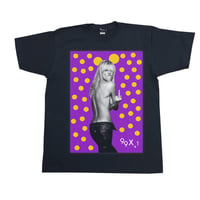 Eleven Nine / Tシャツ/Purple Polka dot ブラック